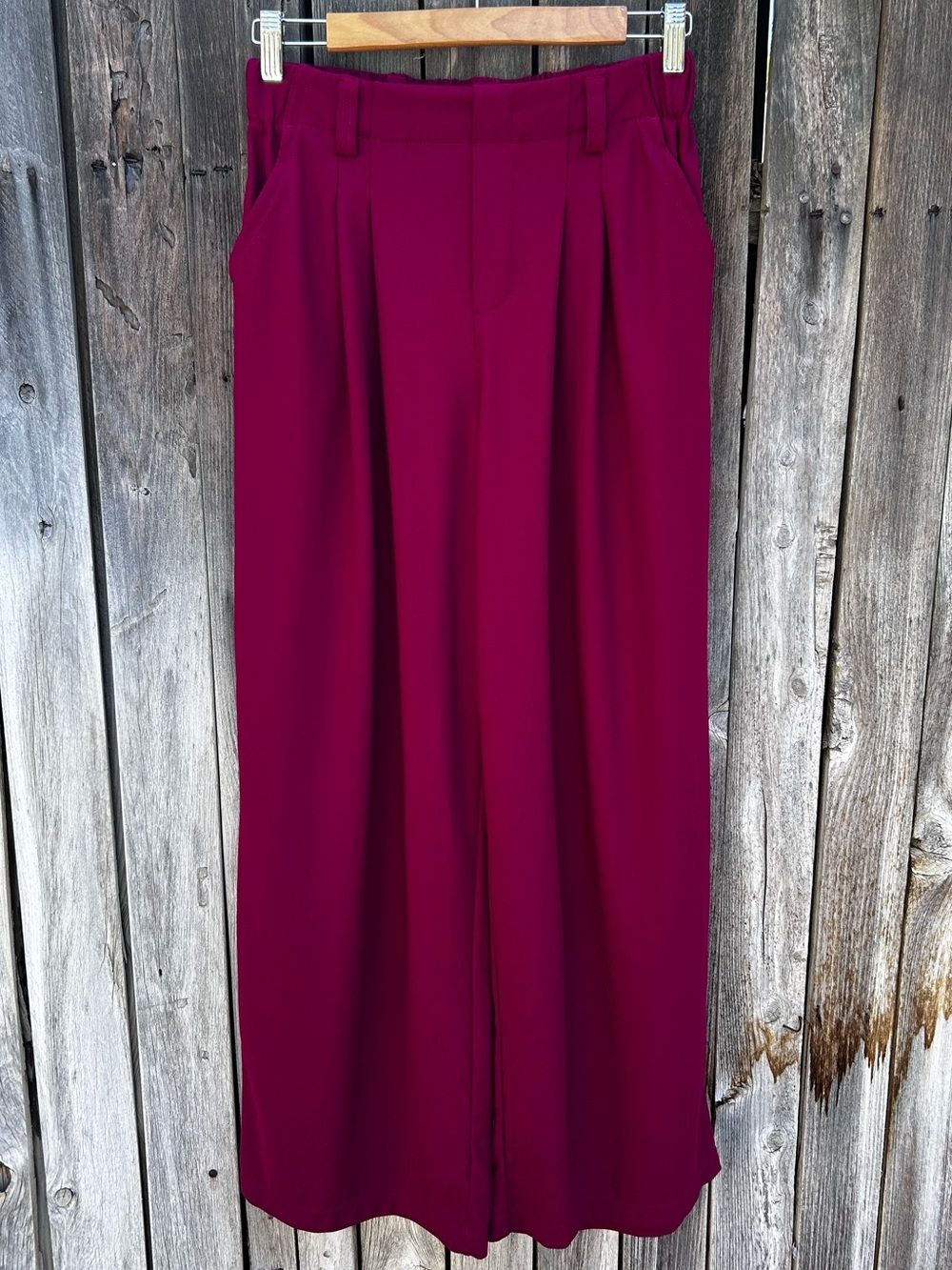 Halara Flex Wide Leg Pant Burgundy Maroon S